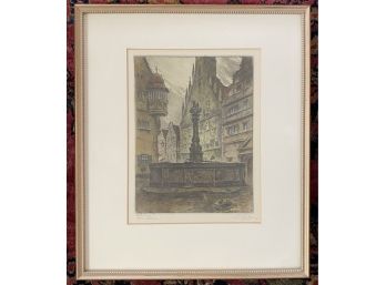 Pencil Signed Numbered 35/ 50 City Center Print
