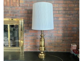 Tall Table Lamp With Brass Finish Base