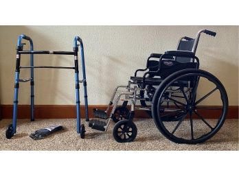 Invacare Tracer Sx5 Wheelchair And Walgreens Walker