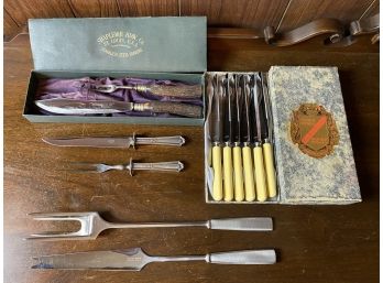 Vintage Wade And Butcher Flatware And Various Serving Utensils