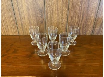 Grouping Of Small Vintage Coup And Cordial Glasses
