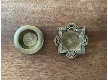 Moroccan And Chinese Nesting Small Ashtrays Or Trinket Boxes