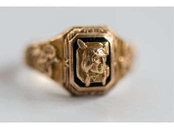 Forever Engravers 10k 1941 Ladies' Class Ring With Bucking Bronco
