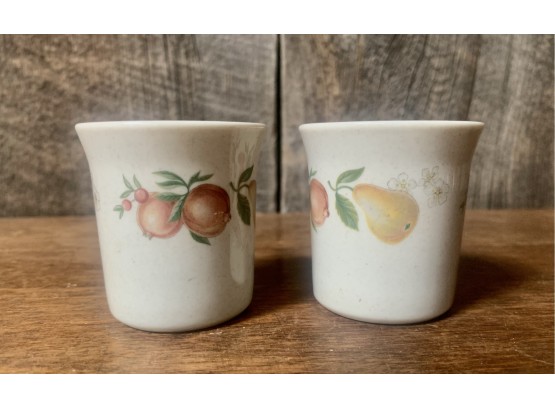 2 Small Wedgwood Pieces W/fruit Design