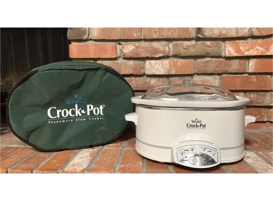 Crock Pot By Rival With Insulated Carrying Case.