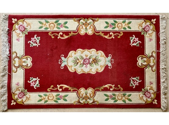 Red Wool Area Rug