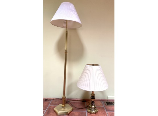 Solid Brass Floor And Table Lamps