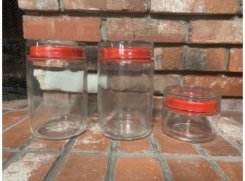 3 Glass Storage Containers