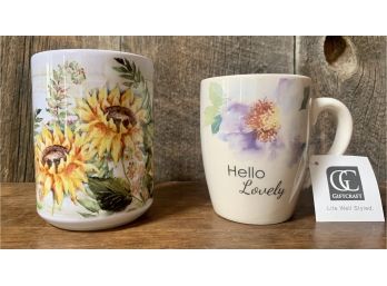 NEW! Floral & Sunflower Mugs