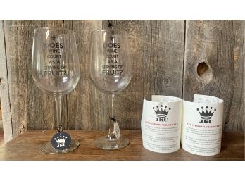 New! 2 Acrylic Does Wine Count As A Serving Of Fruit? Wine Glasses