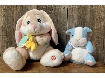 NEW! Musical Bunny And Blue Bunny Plush Toy