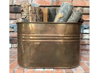 Copper Tub With Brass Handles