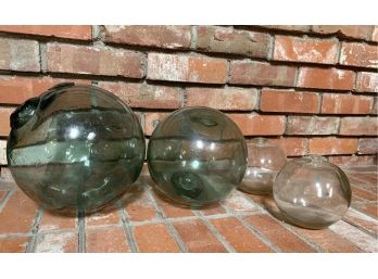 4 Glass Floats