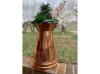 2 Handle Copper Vase