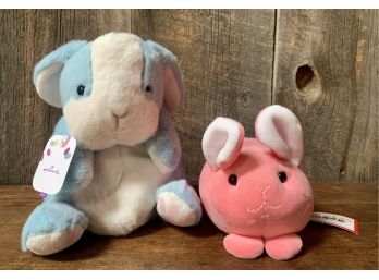 NEW! Pink Bunny & Blue Bunny Plush Toy