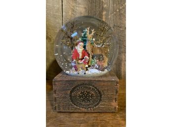 NEW! Glitter Dome By Roman Merry Christmas Musical  Snow Globe