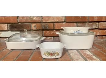 Lot Of 6 Corning-ware Cooking Dishes