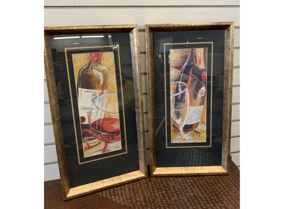 Pair Of Wine Pictures
