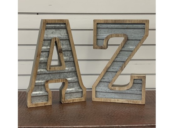 A And Z Letters Decor