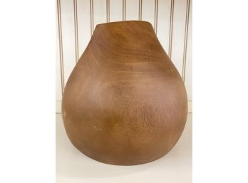 Lenox By Donna Karan Hand Carved Wood Tall Vase