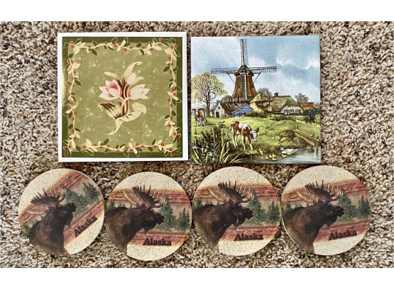 Lot Of Two Tlie Trivets And Coasters