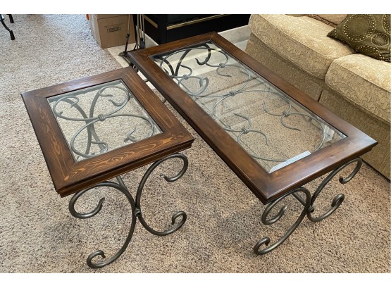 Coffee Table And Matching Side Table