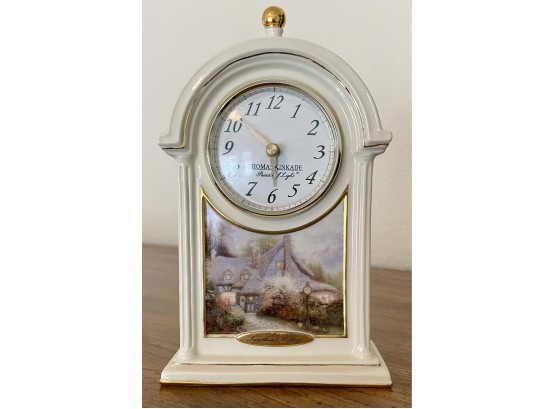 Thomas Kinkade Sweetheart Cottage Clock
