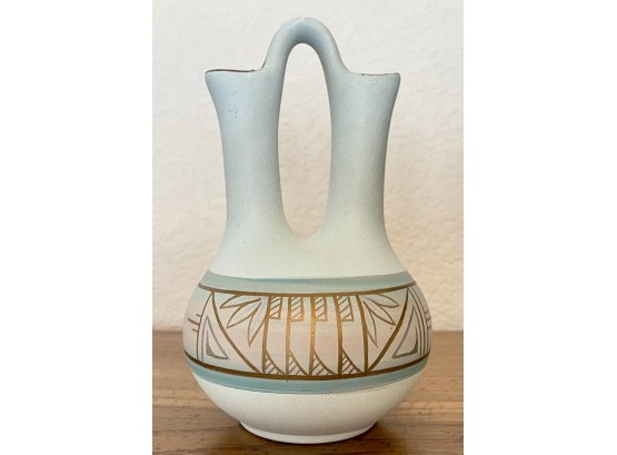 Nandi Original Light Blue Double Vase 6 Inches Tall