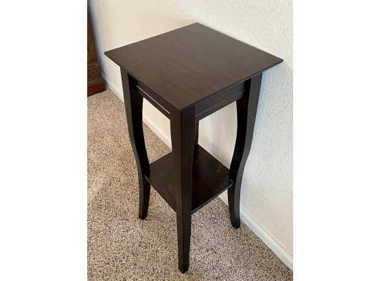 Tall Dark Brown Side Table