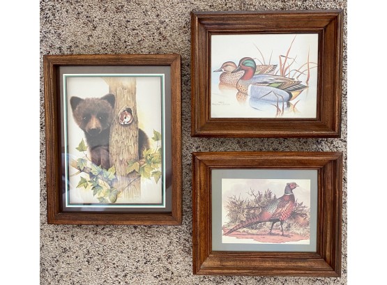 Three Wildlife Prints
