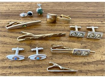 Lot Of Vintage Tie Clips Including Swank And Hickok