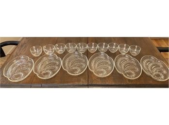 Glass Trays And Small Cups