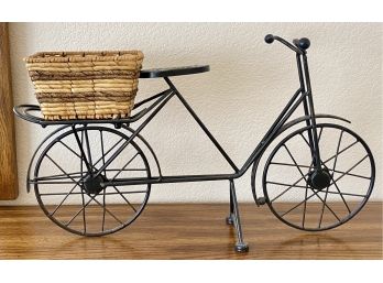 Adorable Metal Bike With Basket