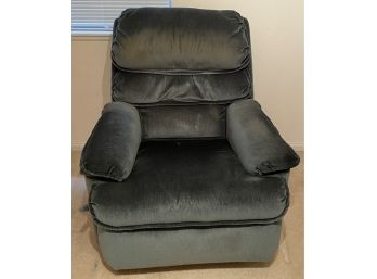 Action Industries Teal Rocking Recliner (as Is)