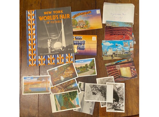 Lot Of Vintage Postcards And 'New York World's Fair In Pictures'