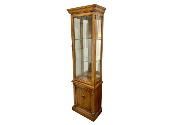 Wooden And Glass Lighted Display Case