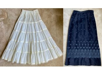 Two Long Vintage Skirts