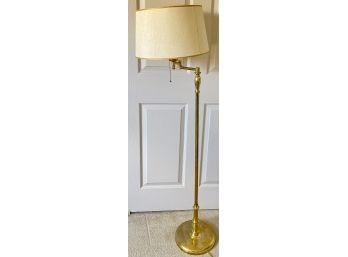 Brass Standing Lamp With Adjustable Elbow