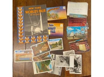 Lot Of Vintage Postcards And 'New York World's Fair In Pictures'