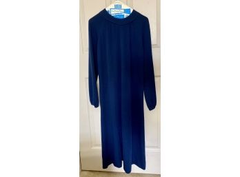 Long Vintage Tony Ruocco For Alber Schuartz Blue Dress