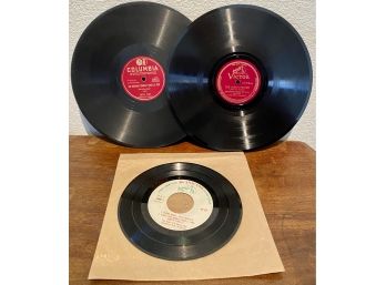 Three Phonograph Albums Vinyl Records