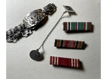 Small Collection Of Very Small Military Memorabilia