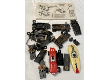 Vintage Lot Of Assorted Electric Slot Car Pieces