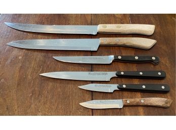 Lot Of Knives Incl. Wusthof Knife, ReverSharp Knives, Regent Stainless, Flint Stainless