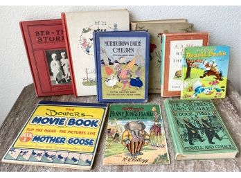 Vintage Lot Of Children's Books (10 Pcs)