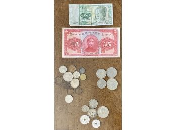 Vintage Coins And Bills
