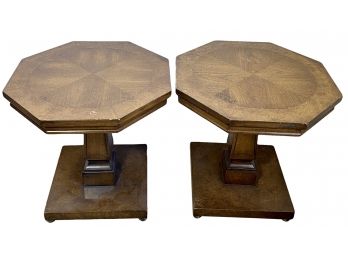 (2) Matching Octagonal Side Tables