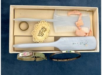Tiny Collection Of Tiny Antique Baby Girl Items