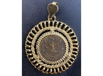 Sagittarius Medallion (Costume Jewelry)
