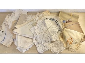 Vintage Set Of Doilies, Placemats And More